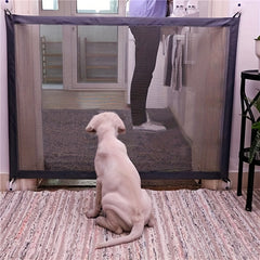 Mesh Pet Dog Gate Fence Folding Enclosure Child Safety Barrier