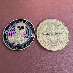 Skull Pirates Halloween Challenge Coin Unique Souvenir for Christmas