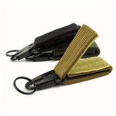 2pcs Molle Hook Carabiner Outdoor Nylon Webbing Hanging Buckles