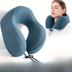 Memory Foam U-Shaped Camping Neck Pillow