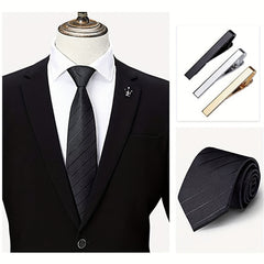 Classic Silver Tie Clip for Men