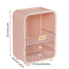 Makeup Organizer Large Capacity with Brush Holder