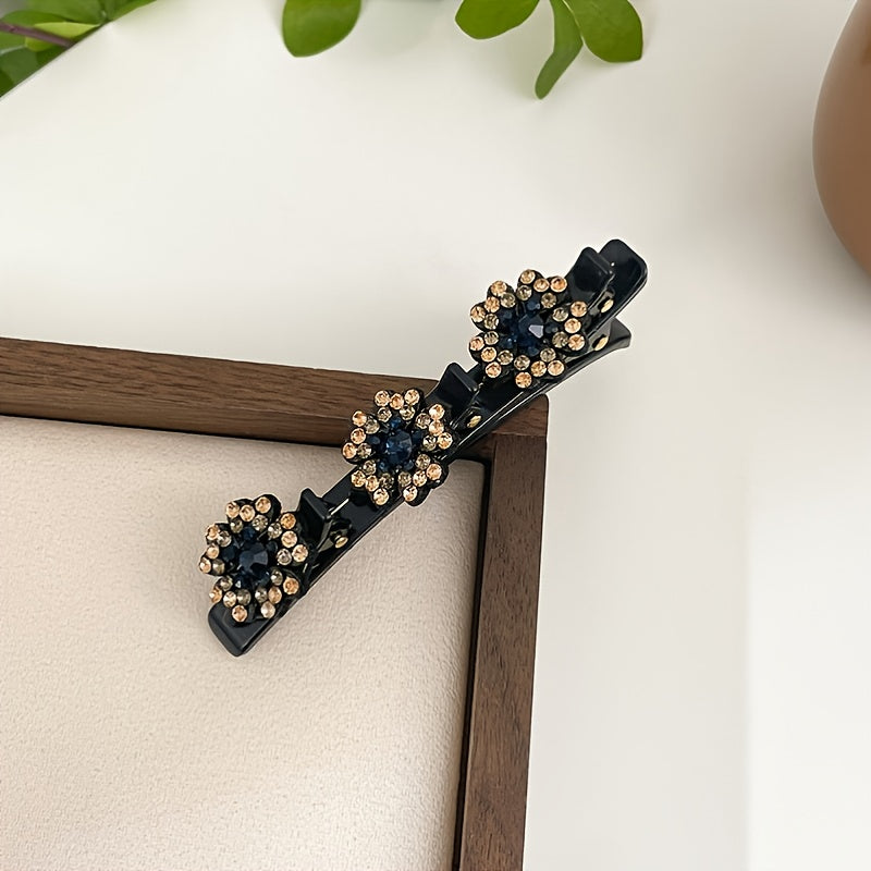 4pcs Girls Five petal Flower Hair Clips