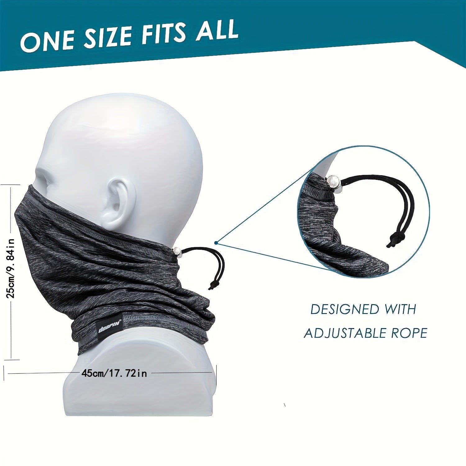 Stay Protected Dustproof Neck Gaiter Face Mask for Hiking & Cycling