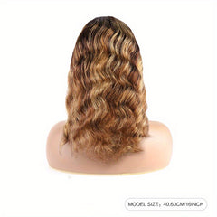 Honey Blonde Highlight Wig P4 27 Colored Human Hair 13x4 Closure Wig