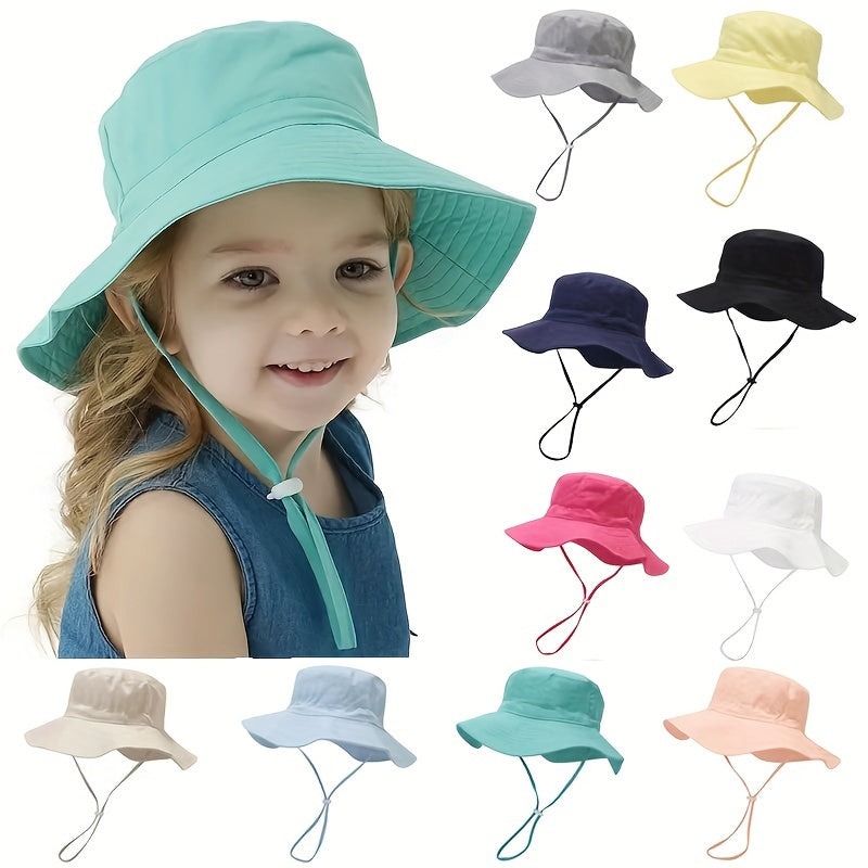 Summer Sun Hat Outdoor Drawstring Hat UV Protection Breathable Hat