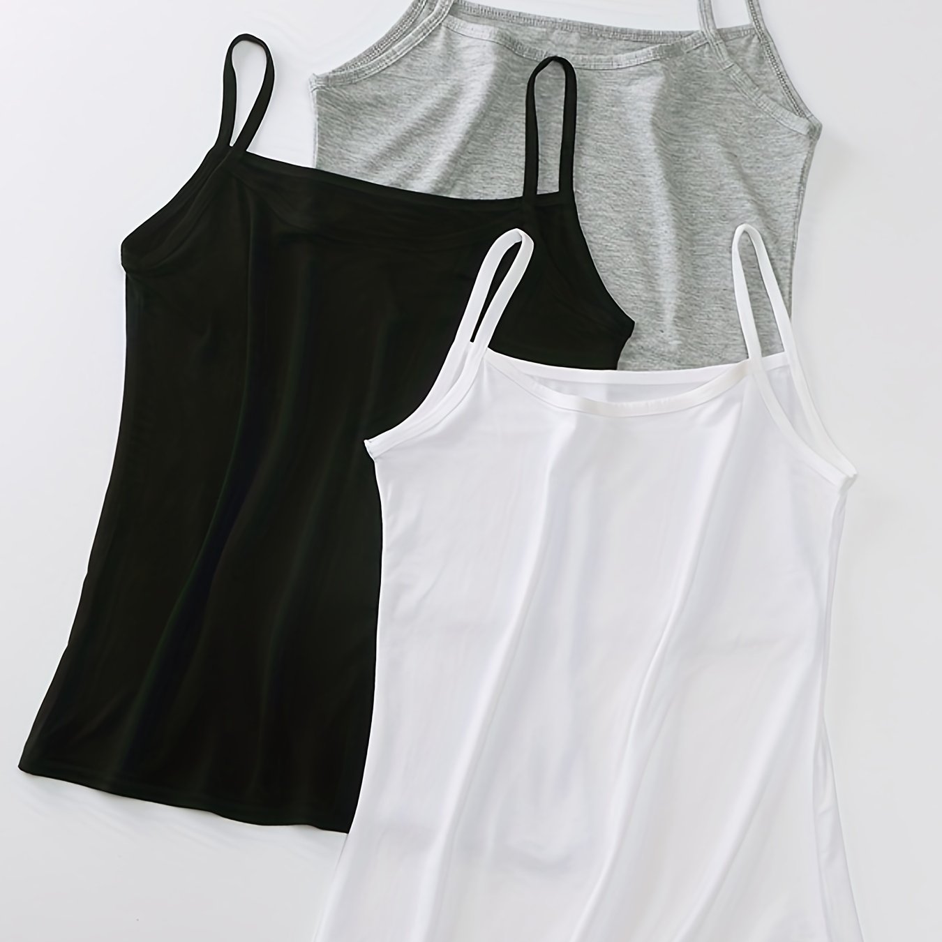 3-Pack Round Neck Cami Top Sleepwear Set