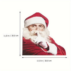 Santa Claus Car Sticker Window Decoration Single Transparent Sticker