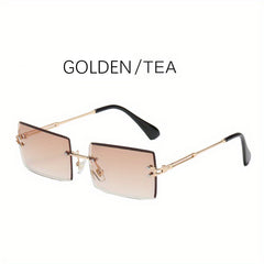 Rimless Sunglasses UV400 Sun Shades for Vacation