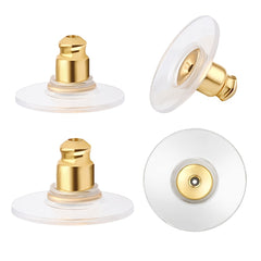 Silver Earring Safety Backs - Replacement Clutch Backs for Earrings - 5 Pairs