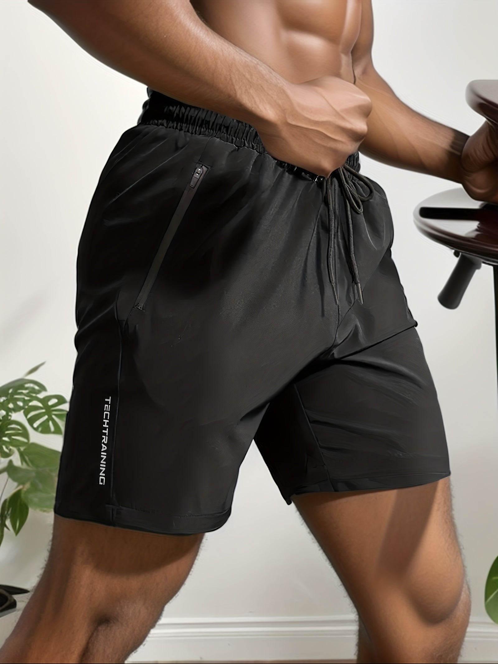 Comfy Active Shorts with Zipper Pockets for Men