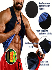 Men's Sauna Sweat Workout Tanktop Body Shaper