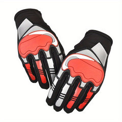Reflective Motorcycle Sports Gloves Full Finger Non-slip Protective Riding Glove