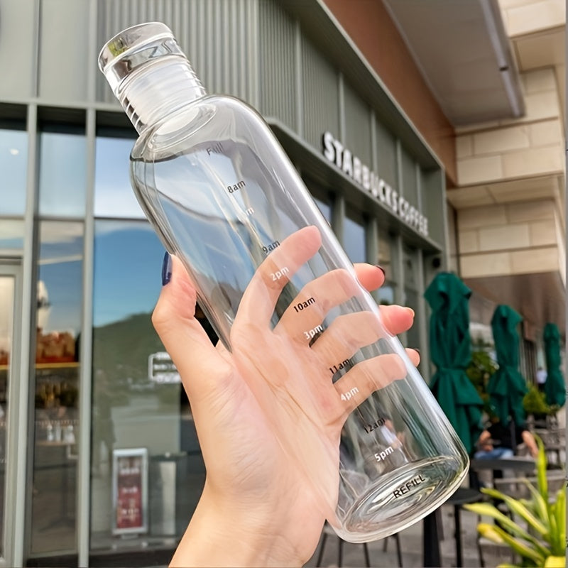 500ml Leakproof Time Scale Water Cup Portable Plastic Bottle