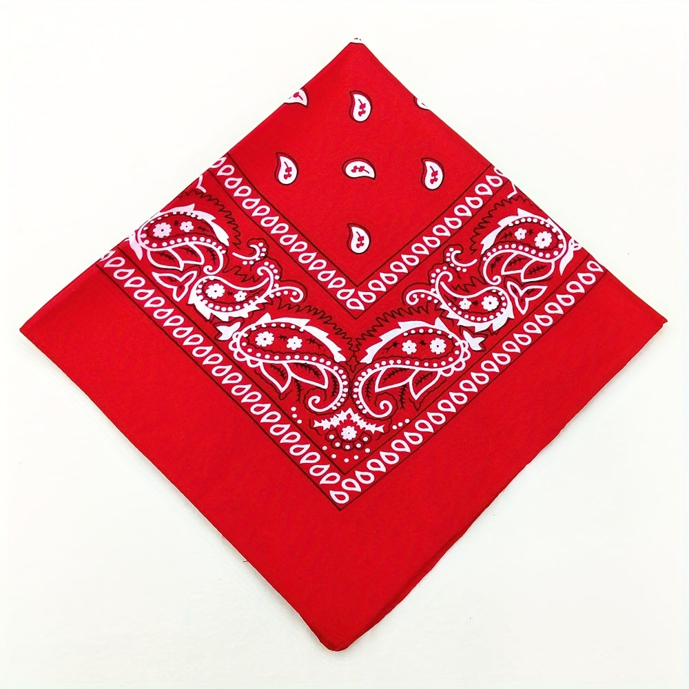 Cashew Nut Bandana Paisley Swirl Print Square Scarf
