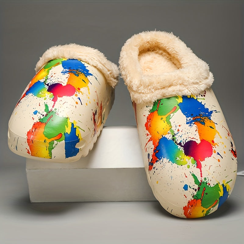 Women's Warm and Stylish Painting Slippers