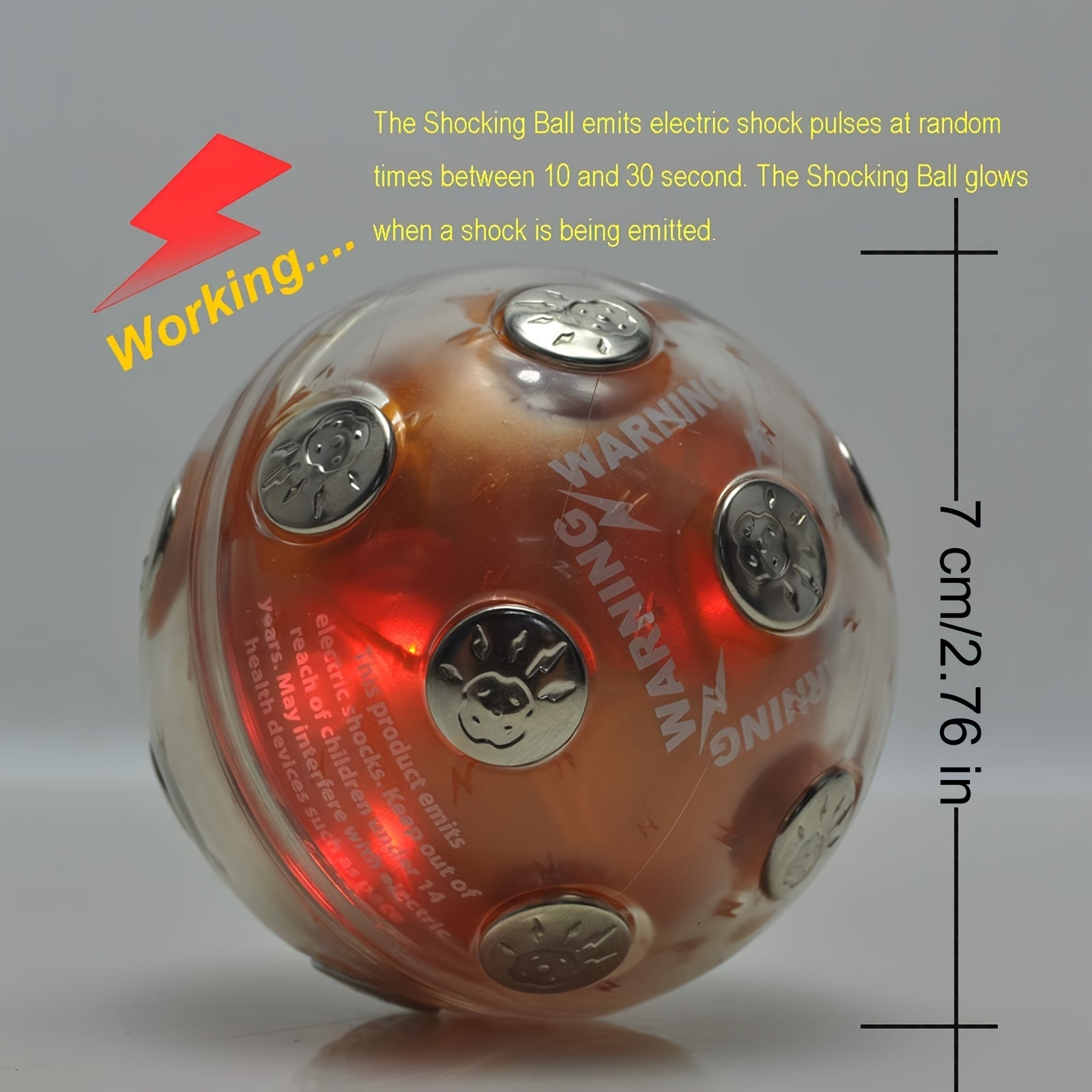 Shock Ball Zap Karaoke Party Game for Friends Hot Potato Drinking Prank Toy