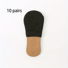 10 Pairs Invisible Half Palm Socks for Women