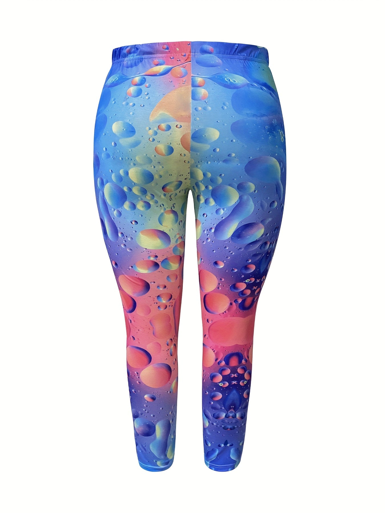 Women's Plus Ombre & Drop Print Leggings