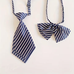 Striped Printed Pre Tie For Boys