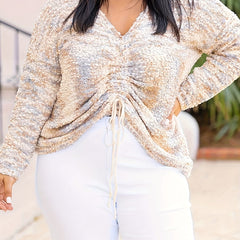 Rainbow Dot Long Sleeve Knit Top
