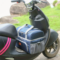 Large Capacity Insulated Picnic Bag Double Layered Shoulder & Handheld