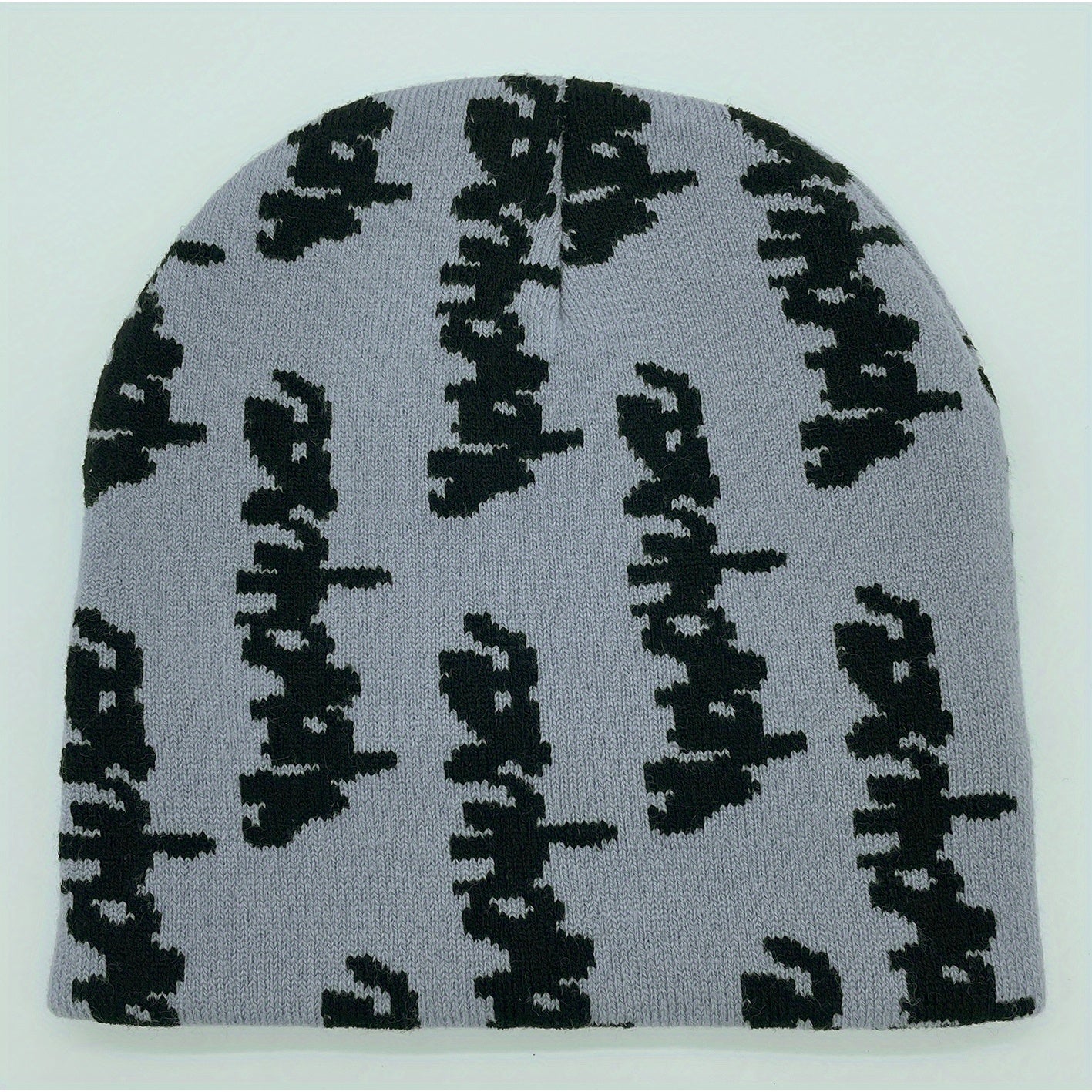 Y2K Jacquard Knitted Hat Hip Hop Outdoor Sports Streetwear