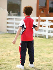 Summer Ready Polo Shirts for Boys & Girls Matching Lapel Tops