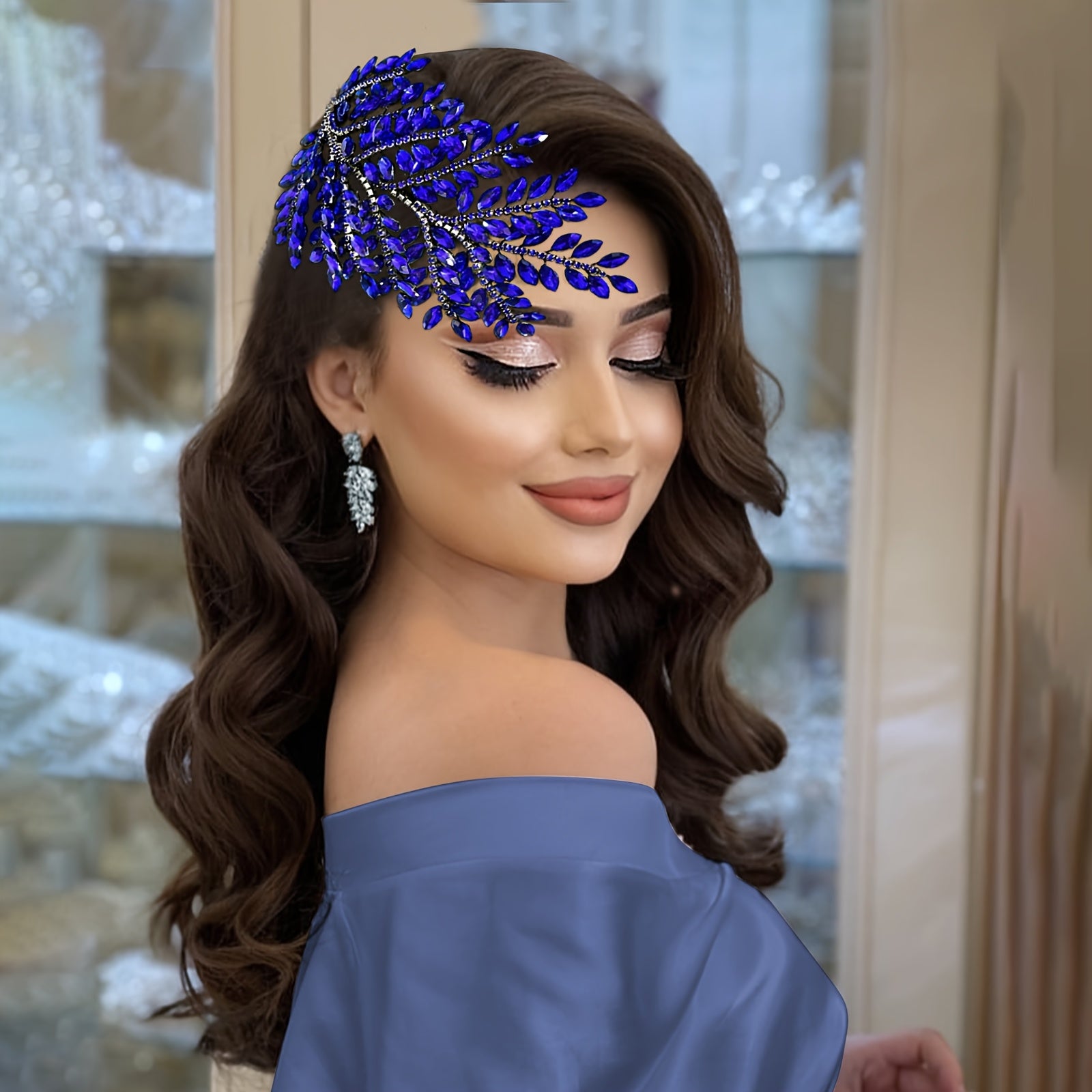 Rhinestone Hair Vine Bridal Accessory for Weddings Vintage Style