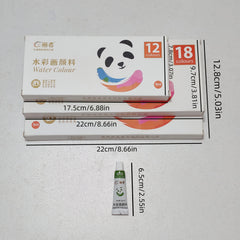 Watercolor Painting Set 24 Colors with 6 Brushes and 1 Palette
