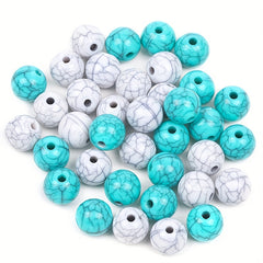 100pcs 8mm Turquoise Gemstone Beads Natural Stone Beads