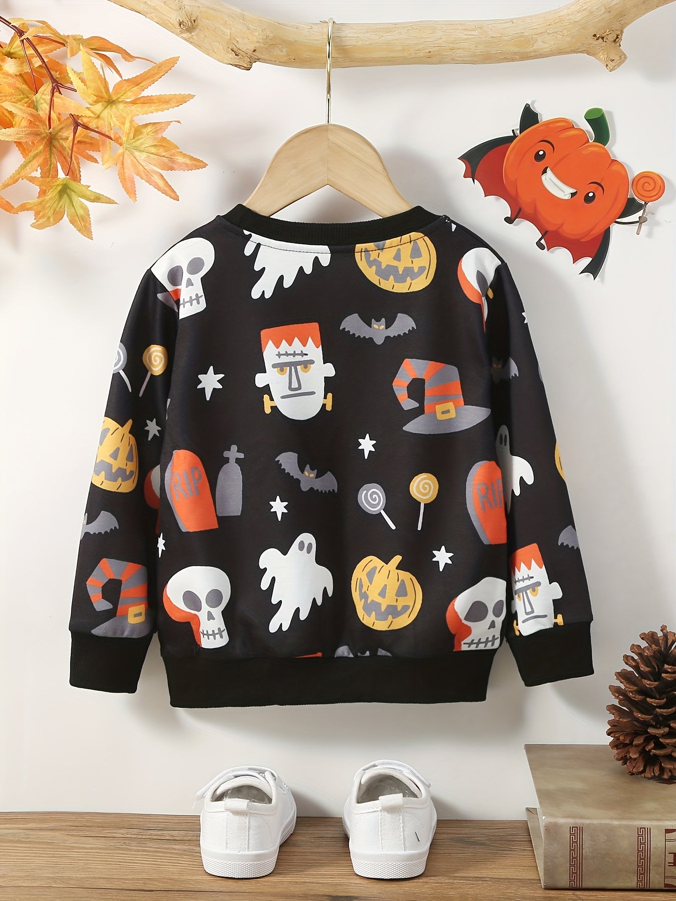 Halloween Ghosts Boys Sweatshirt
