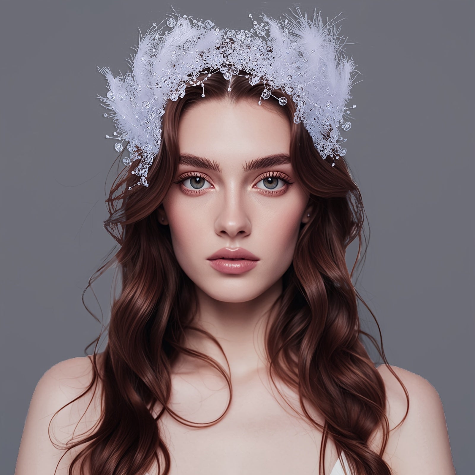 Crystal Headpiece Tassel Headband for Wedding Dress HP725