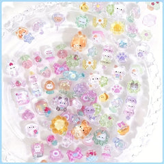 300 Cartoon Animal 3D Stickers Pastel Colors - Phone Cases Journals & Crafts