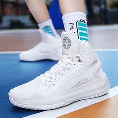 Men's Mesh Lace-up Sneakers for Running Basketball Gym