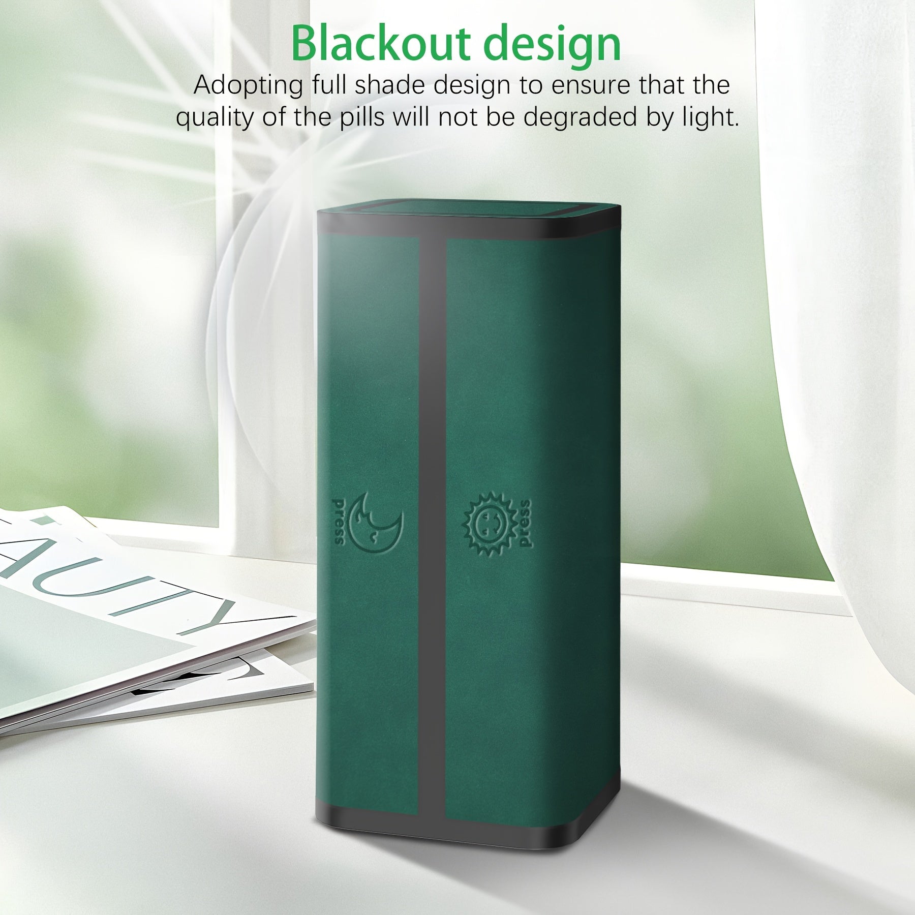 Large Capacity 2x Weekly Pill Organizer Morning/Evening Medicine Box Food Safe