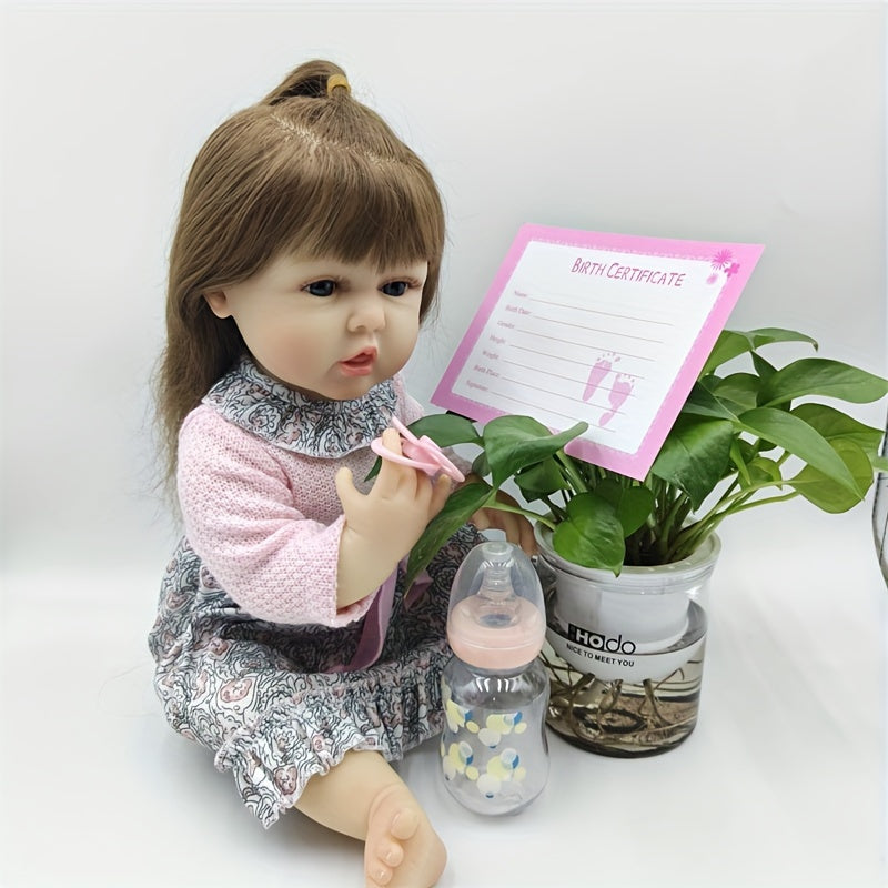 22" Soft Hair Transplant Reborn Doll for Kids