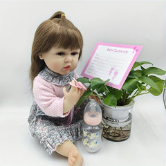 22" Soft Hair Transplant Reborn Doll for Kids