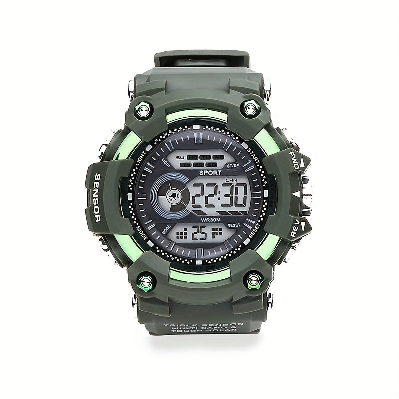 Luminous Sports Electronic Watch Waterproof Teen Watch