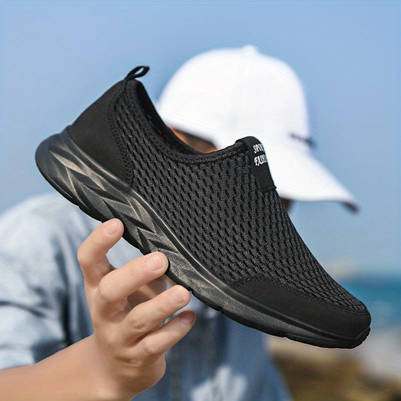 Men's Comfy Breathable Slip-on Mesh Sneakers Athletic Shoes