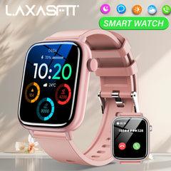 LAXASFIT SmartWatch Wireless Call Make Answer Reject Call Watch Men Women IP68