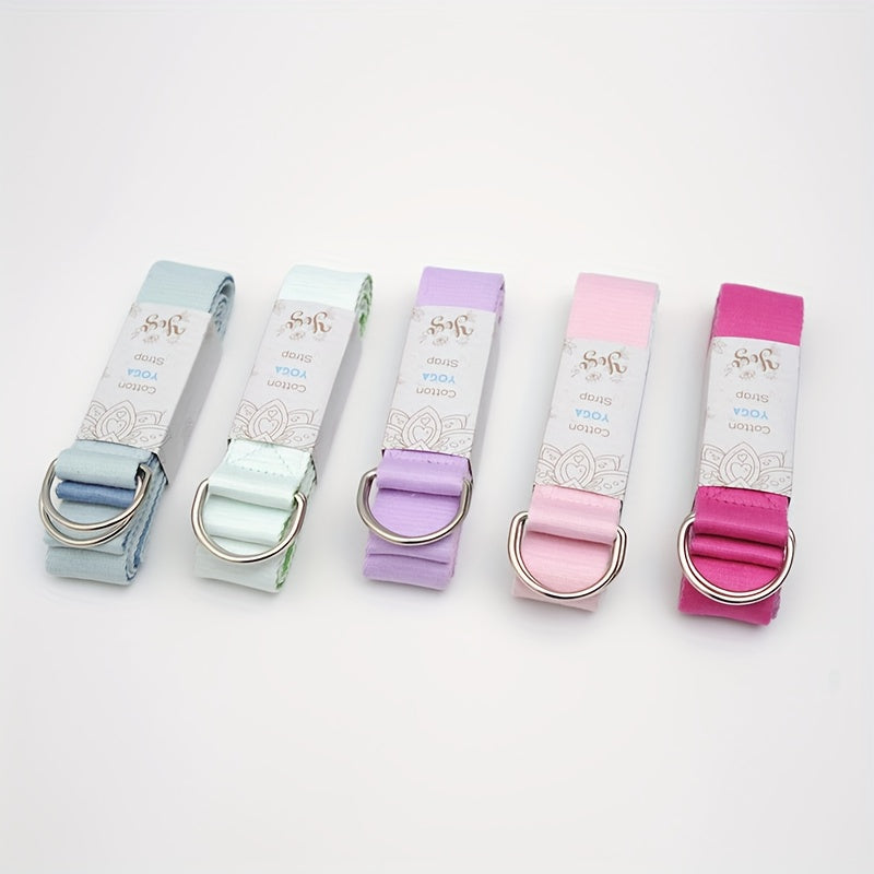 Durable Yoga Stretching Strap with D-Ring Buckle