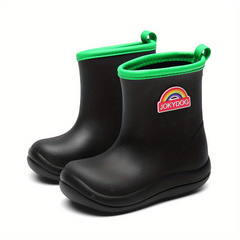 Boys' Colorful Print Rain Boots Non-slip Waterproof