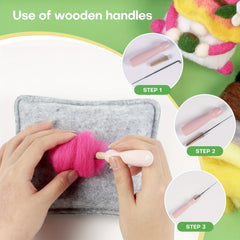 DIY Felt Gnomes Kit with English Manual - Christmas Decoration Material