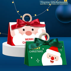 Christmas Gift Bags With Wooden Bracelet Handle - Set of 6