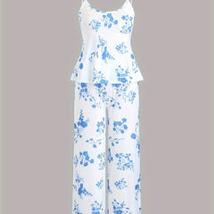 Women's Ditsy Floral Print Pajamas Set