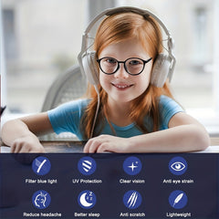 Girls Anti Light TR90 Sports Glasses
