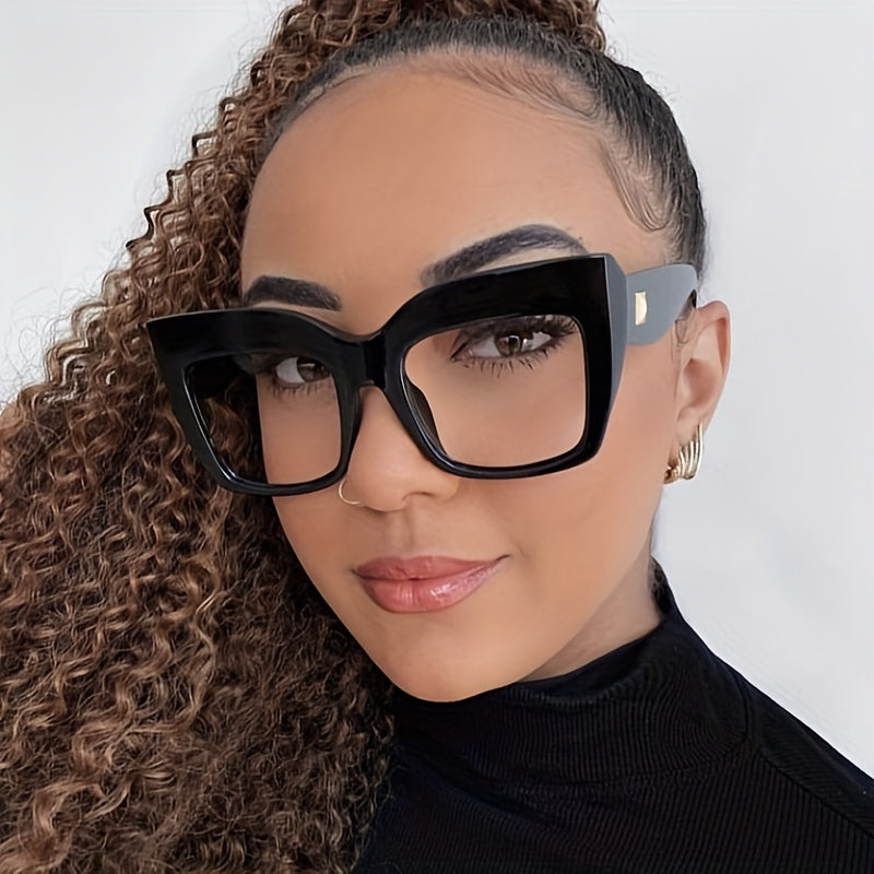 Square Light Blocking Glasses For Women Anti Eyestrain Eyeglasses