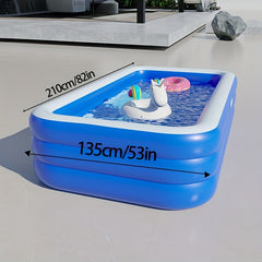 Inflatable Swimming Pool for Kids and Adults, Outdoor Yard Pool