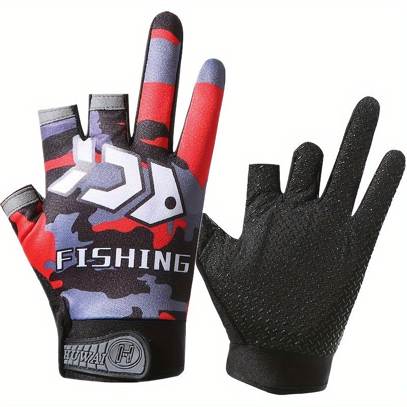 Waterproof Anti Slip Half Finger Gloves for Cycling Driving Fishing